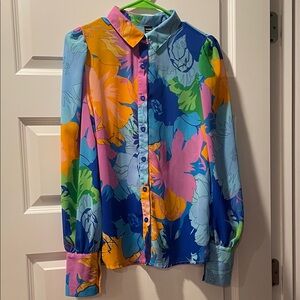 SHEIN Multicolor Floral Blouse
